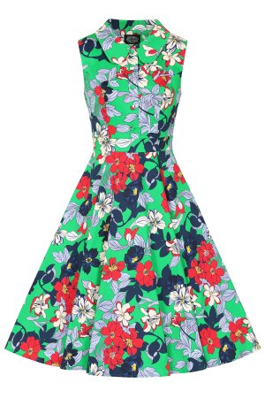 Emerald Botanica Swing Dress